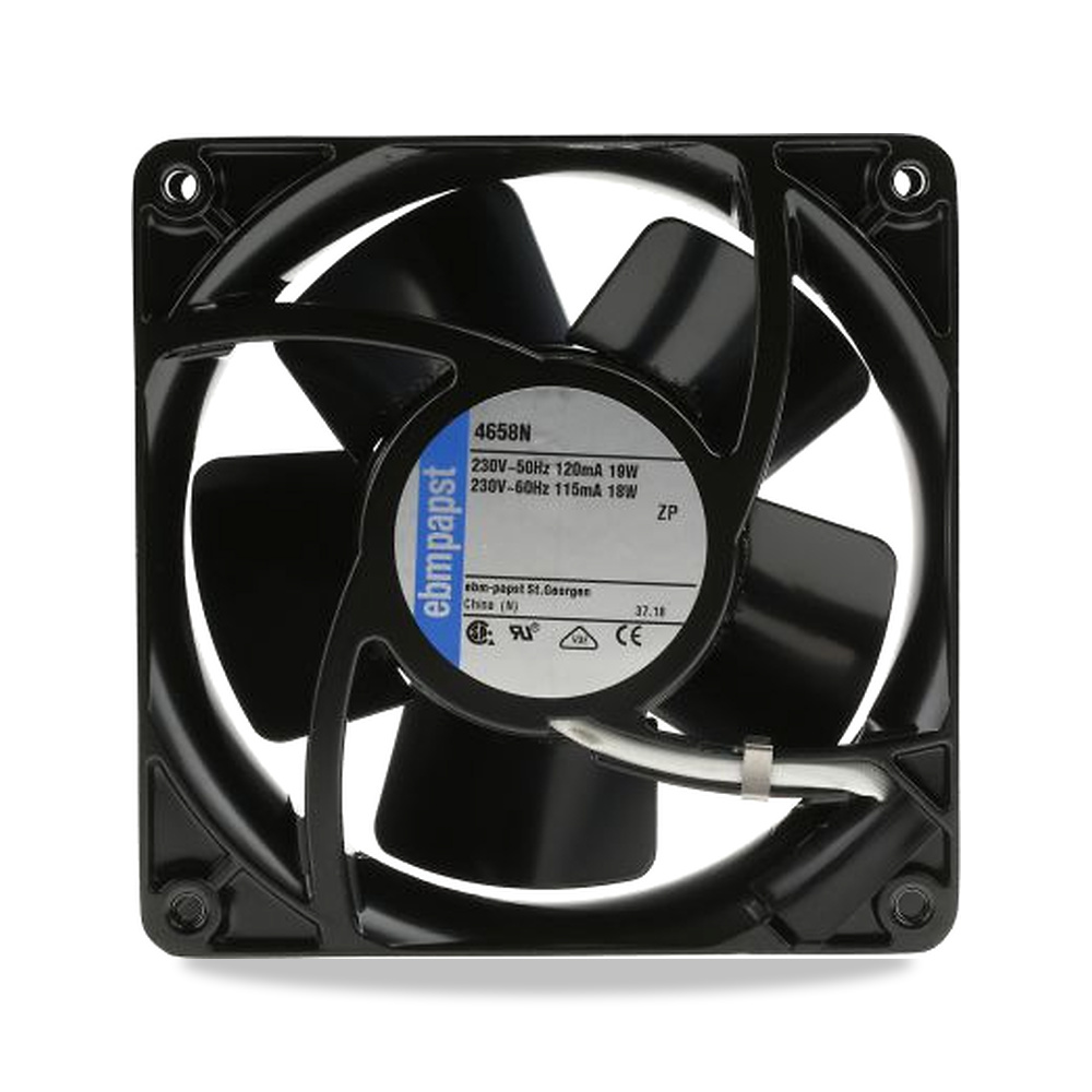 صورة منتج مروحة شفط وتبريد محورية (Axial Fan) رمان بلي ومحمل دوران 230 فولت 19.5 واط 119 مم 38 مم IP20 ebm-papst موديل 4658N - كود الصنف reemco-2027-0925319 - ماركة يباع من خلال reemco - توريد وتصوير حصري لشركة ريمكو القابضة السعودية