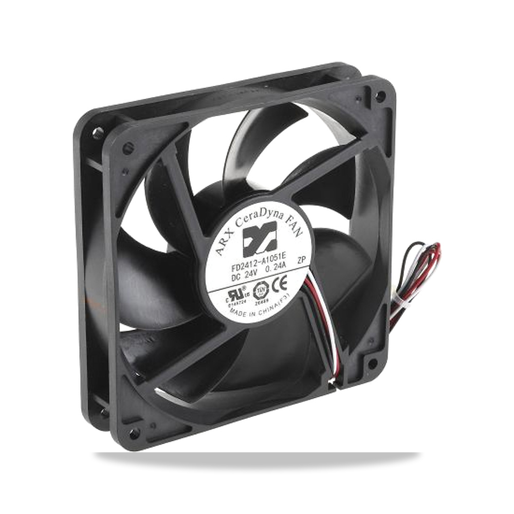 صورة منتج مروحة شفط وتبريد محورية (Axial Fan) 24 فولت 5.52 واط 230 مللي أمبير 120 مم 25 مم ARX موديل FD2412-A1051E2AL - كود الصنف reemco-2027-0925361 - ماركة يباع من خلال reemco - توريد وتصوير حصري لشركة ريمكو القابضة السعودية