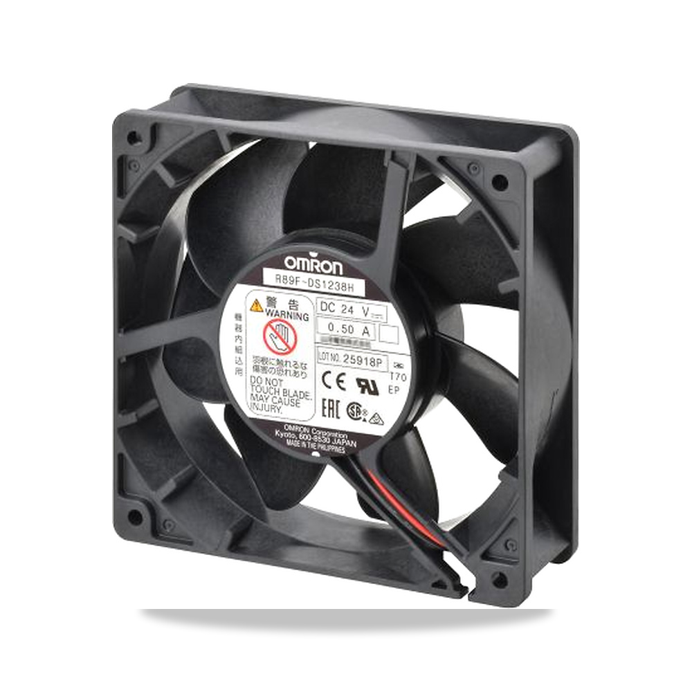 صورة منتج مروحة شفط وتبريد محورية (Axial Fan) 24 فولت 2.64 واط 110 مللي أمبير 38 مم 120 مم Omron موديل R89F-DS1238L - كود الصنف reemco-2027-0928955 - ماركة يباع من خلال reemco - توريد وتصوير حصري لشركة ريمكو القابضة السعودية