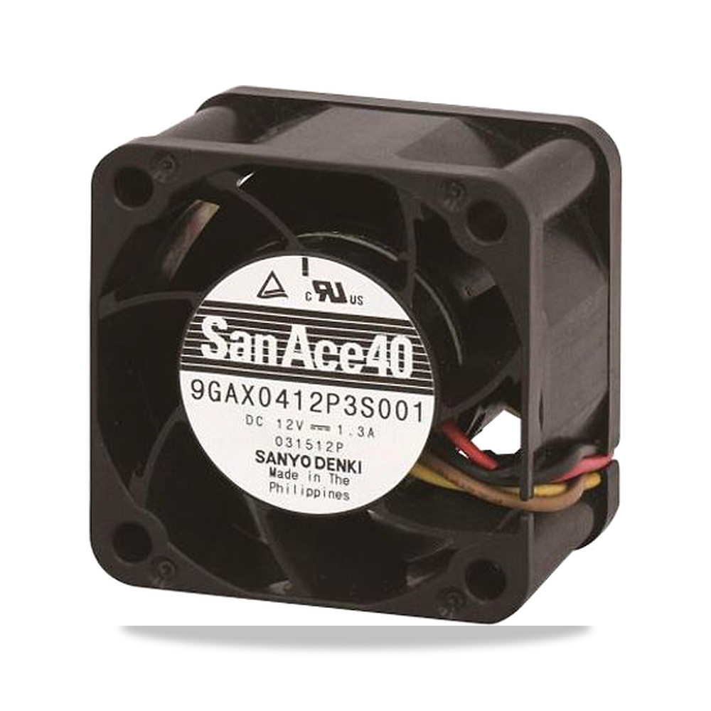 صورة منتج مروحة شفط وتبريد محورية (Axial Fan) 12 فولت 15.6 واط 1.3 أمبير 40 مم 28 مم Sanyo Denki موديل 9GAX0412P3S003 - كود الصنف reemco-2027-0929171 - ماركة يباع من خلال reemco - توريد وتصوير حصري لشركة ريمكو القابضة السعودية