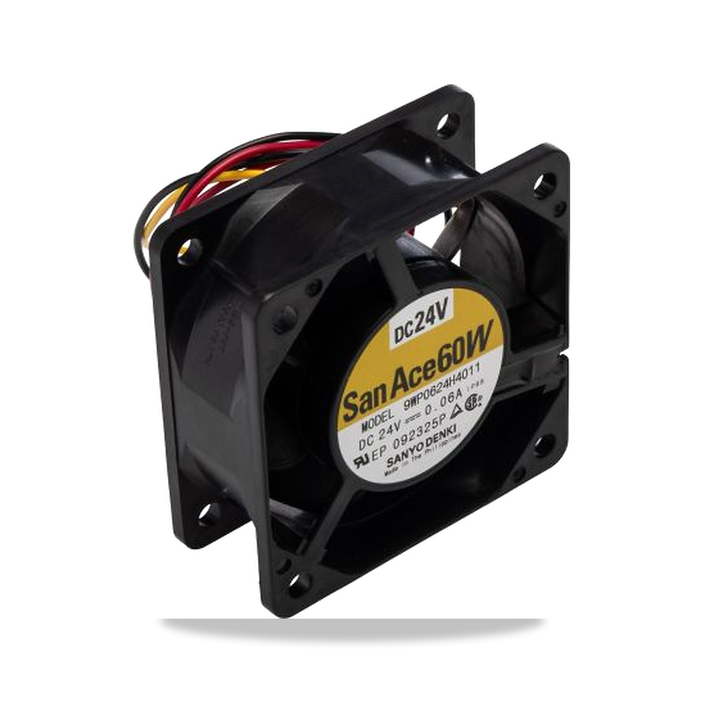 صورة منتج مروحة شفط وتبريد محورية (Axial Fan) 24 فولت 1.44 واط 60 مللي أمبير 60 مم 25 مم Sanyo Denki موديل 9WP0624H4011 - كود الصنف reemco-2027-0929173 - ماركة يباع من خلال reemco - توريد وتصوير حصري لشركة ريمكو القابضة السعودية