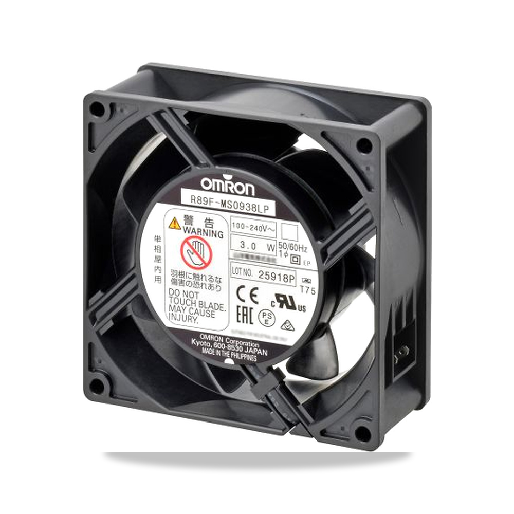 صورة منتج مروحة شفط وتبريد محورية (Axial Fan) 100 فولت 240 فولت 4.5 واط 80 مللي أمبير 38 مم Omron موديل R89F-MS0938HP-S2 - كود الصنف reemco-2027-0932134 - ماركة يباع من خلال reemco - توريد وتصوير حصري لشركة ريمكو القابضة السعودية