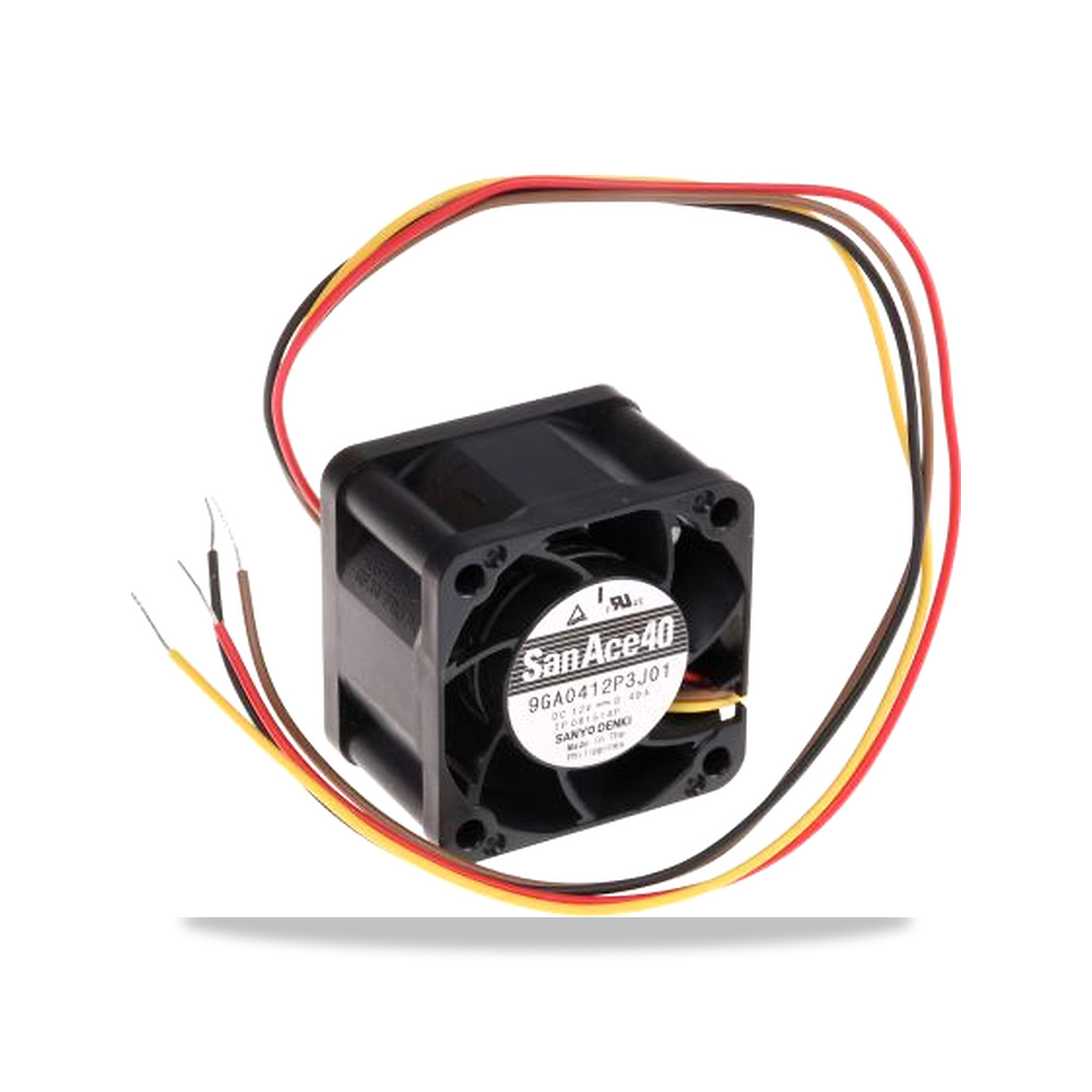 صورة منتج مروحة شفط وتبريد محورية (Axial Fan) 12 فولت 5.88 واط 490 مللي أمبير 40 مم 28 مم Sanyo Denki موديل 9GA0412P3J01 - كود الصنف reemco-2027-0932803 - ماركة يباع من خلال reemco - توريد وتصوير حصري لشركة ريمكو القابضة السعودية