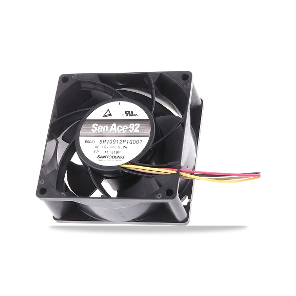 صورة منتج مروحة شفط وتبريد محورية (Axial Fan) 12 فولت 62.4 واط 5.2 أمبير 92 مم 38 مم Sanyo Denki موديل 9HV0912P1G001 - كود الصنف reemco-2027-0932804 - ماركة يباع من خلال reemco - توريد وتصوير حصري لشركة ريمكو القابضة السعودية