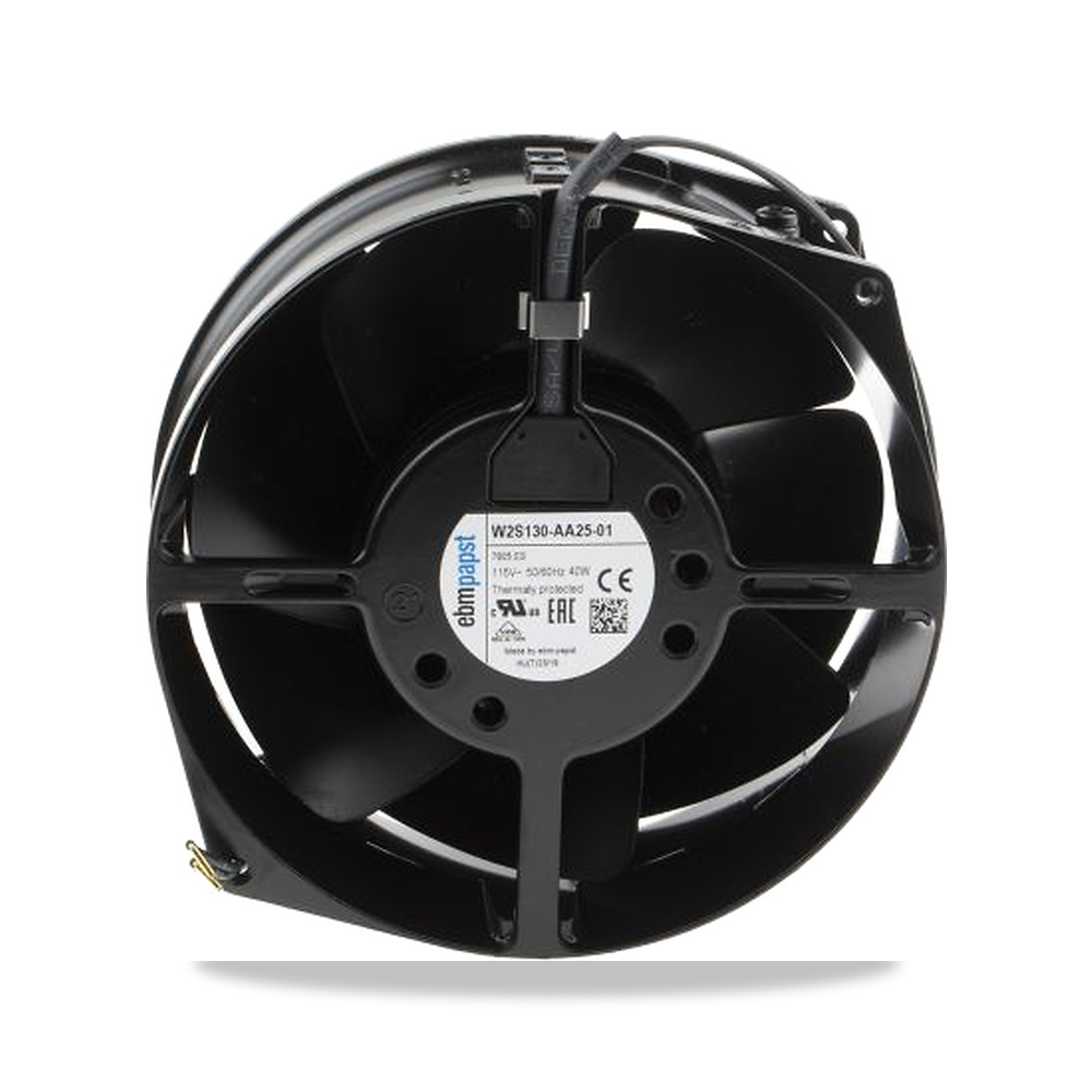 صورة منتج مروحة شفط وتبريد محورية (Axial Fan) 115 فولت 38 واط 560 مللي أمبير 172 مم 55 مم ebm-papst موديل W2S130-AA25-01 - كود الصنف reemco-2027-0933127 - ماركة يباع من خلال reemco - توريد وتصوير حصري لشركة ريمكو القابضة السعودية