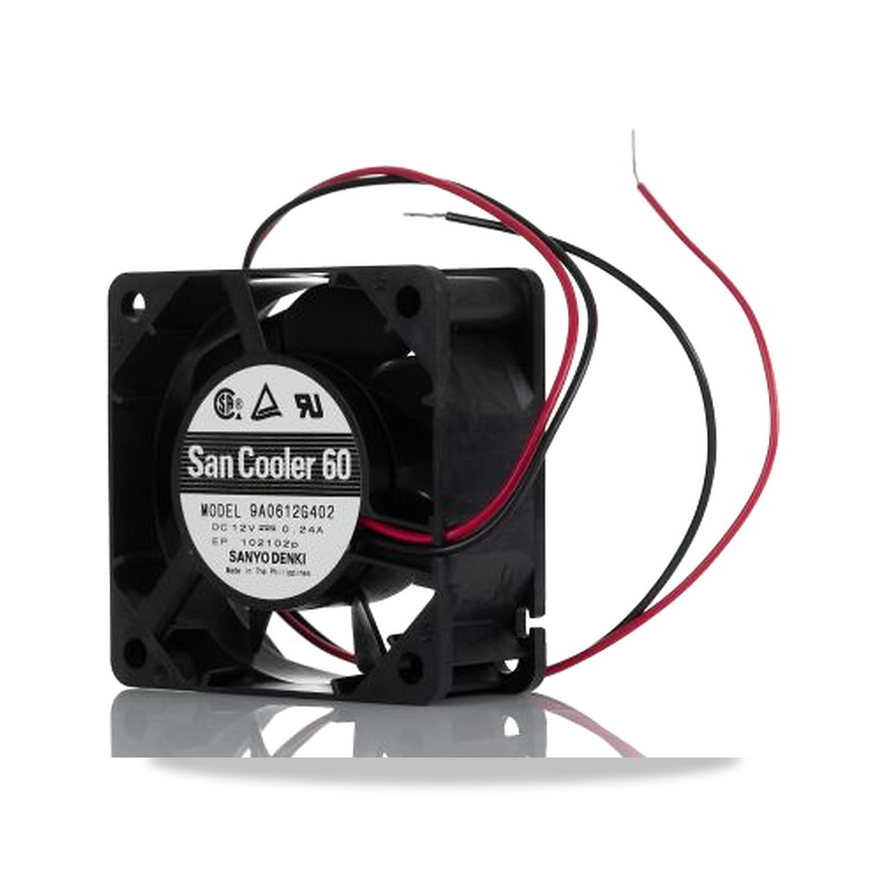 صورة منتج مروحة شفط وتبريد محورية (Axial Fan) 12 فولت 2.88 واط 240 مللي أمبير 9 أمبير 25 مم Sanyo Denki موديل 9A0612G402 - كود الصنف reemco-2027-0933217 - ماركة يباع من خلال reemco - توريد وتصوير حصري لشركة ريمكو القابضة السعودية
