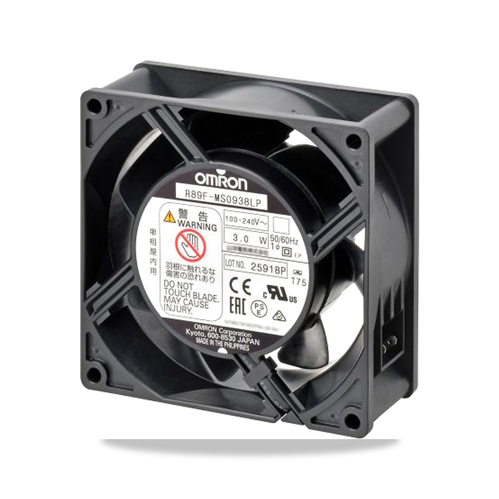 صورة منتج مروحة شفط وتبريد محورية (Axial Fan) 100 فولت 240 فولت 3 واط 60 مللي أمبير 38 مم Omron موديل R89F-MS0938LP - كود الصنف reemco-2027-0940808 - ماركة يباع من خلال reemco - توريد وتصوير حصري لشركة ريمكو القابضة السعودية