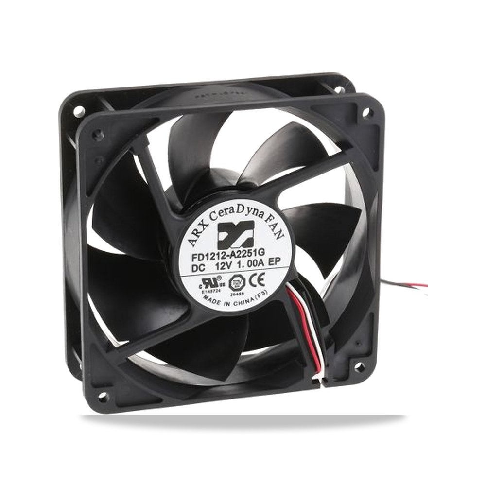 صورة منتج مروحة شفط وتبريد محورية (Axial Fan) سيراميك وخزف رمان بلي ومحمل دوران 12 فولت 10.8 موديل FD1212-A2251G2AL - كود الصنف reemco-2027-0957726 - ماركة يباع من خلال reemco - توريد وتصوير حصري لشركة ريمكو القابضة السعودية