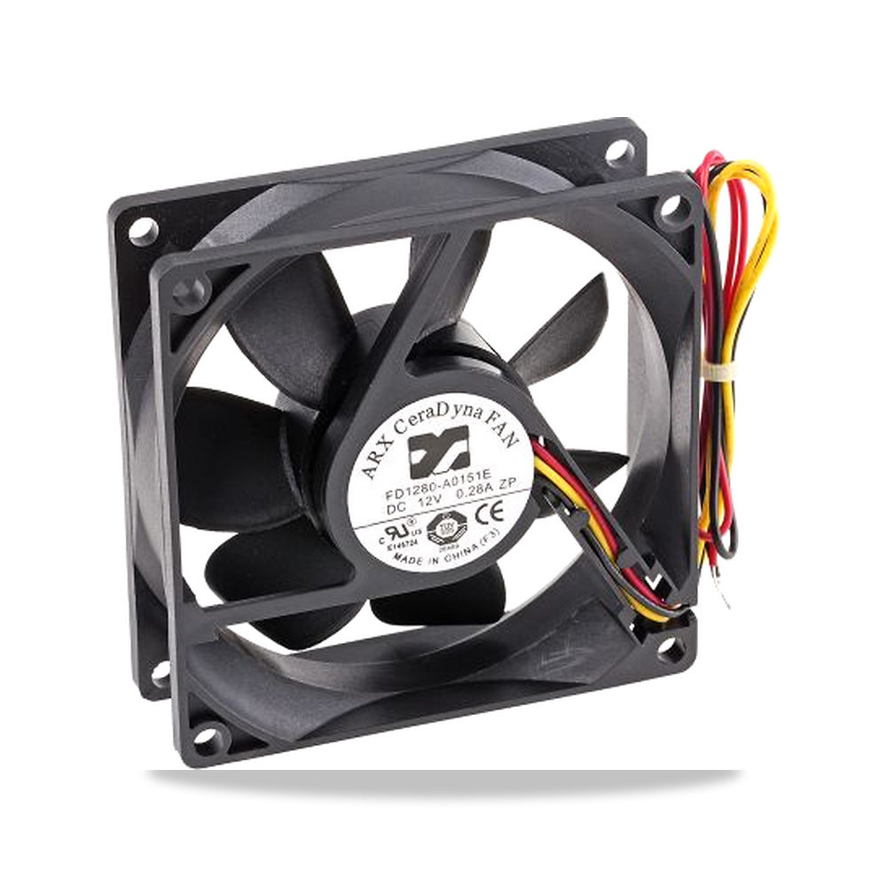 صورة منتج مروحة شفط وتبريد محورية (Axial Fan) 12 فولت 2.88 واط 240 مللي أمبير 80 مم 25.4 مم ARX موديل FD1280-A0151E3AL - كود الصنف reemco-2027-0957729 - ماركة يباع من خلال reemco - توريد وتصوير حصري لشركة ريمكو القابضة السعودية