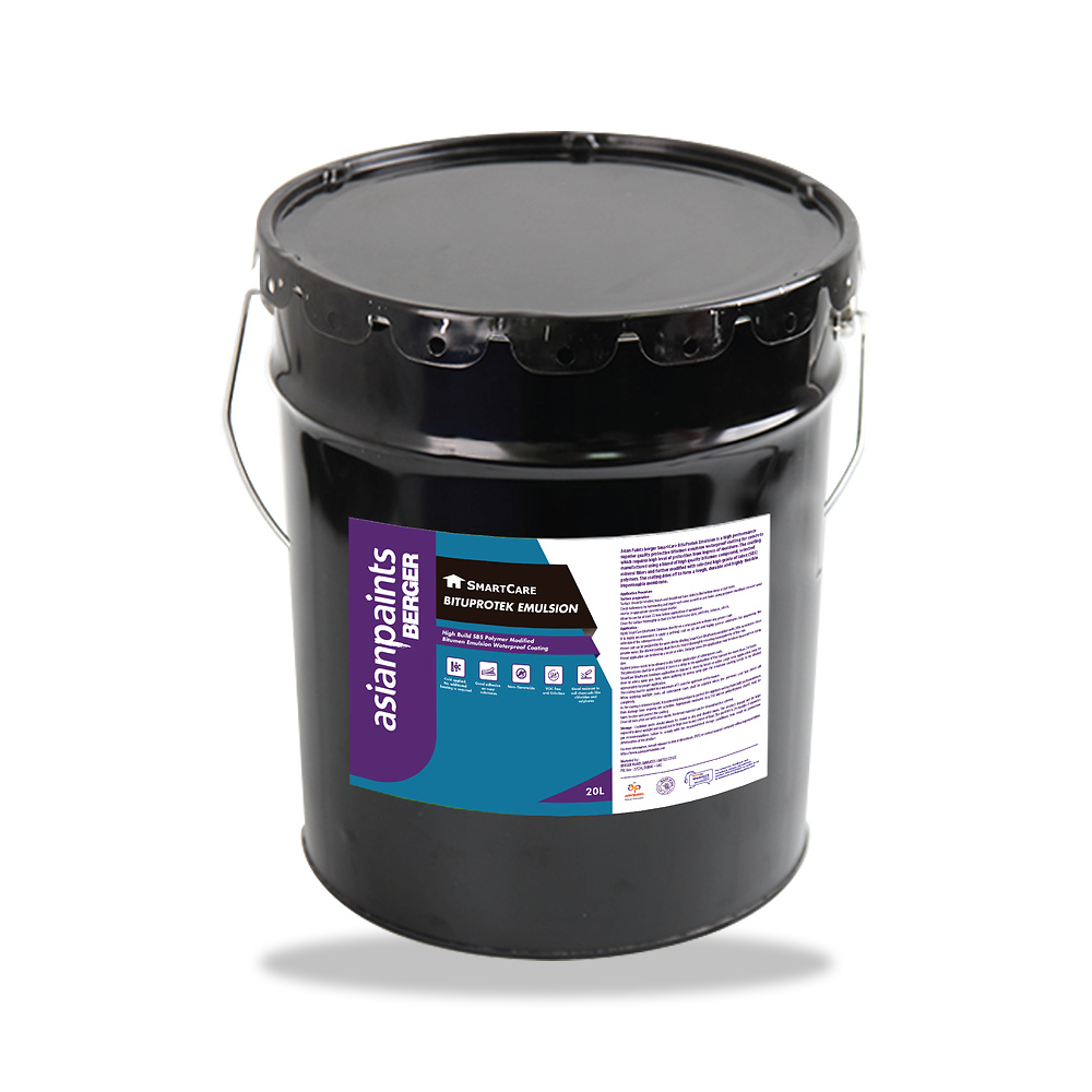صورة منتج عازل مائي وحماية للأسطح والخرسانة والأساسات آسيان بينتس (Asian Paints) موديل SmartCare Bituprotek Emulsion RBE 10 65% - كود الصنف reemco-2027-1140103 - ماركة يباع من خلال reemco - توريد وتصوير حصري لشركة ريمكو القابضة السعودية
