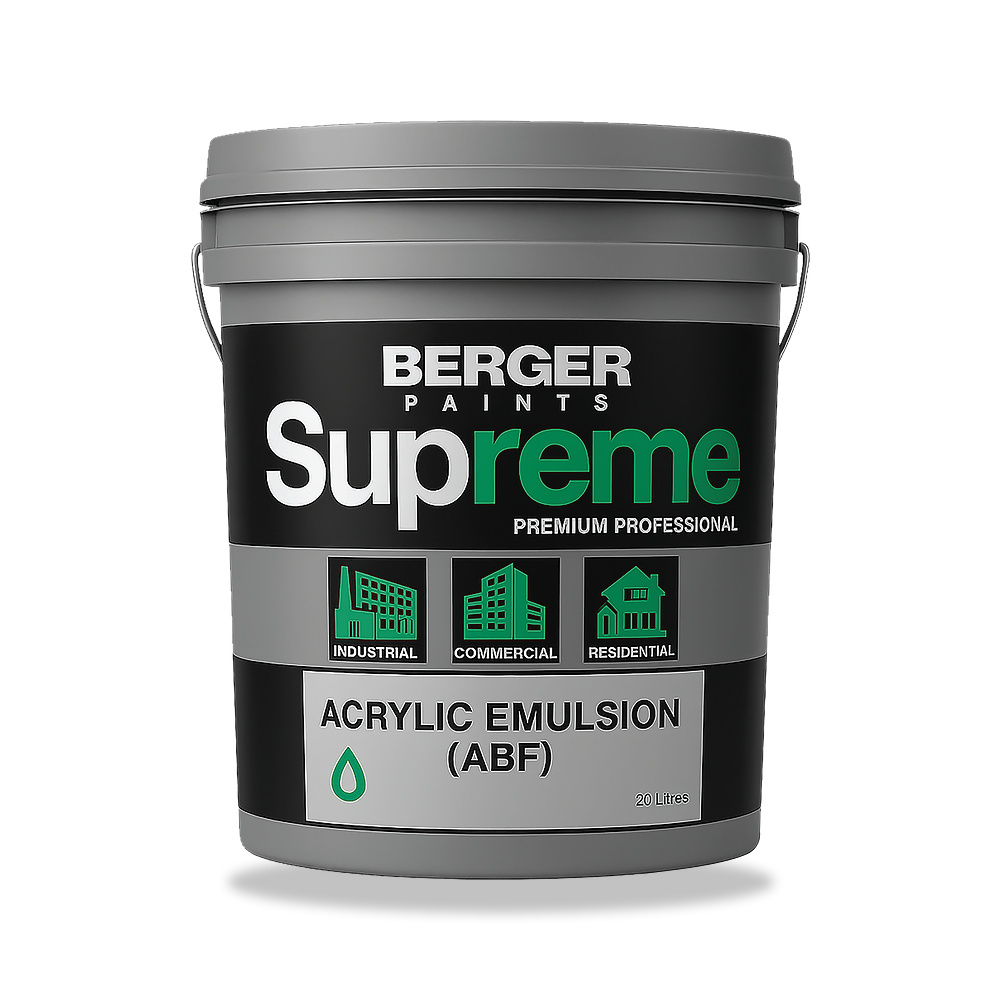 صورة منتج دهان مستحلب وزخرفي داخلي للجدران والأسقف آسيان بينتس (Asian Paints) موديل Supreme Acrylic Emulsion(ABF) - كود الصنف reemco-2027-1140108 - ماركة يباع من خلال reemco - توريد وتصوير حصري لشركة ريمكو القابضة السعودية