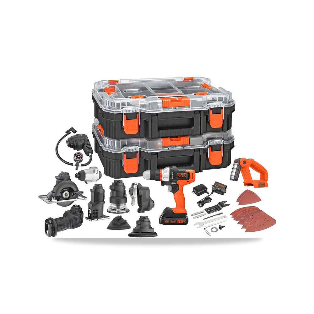 صورة منتج مثقاب دريل لاسلكي بطارية شاحن 20 فولت بلاك آند ديكر (Black+Decker) موديل BDCDMT1210KITC1 - كود الصنف reemco-2027-1140402 - ماركة يباع من خلال reemco - توريد وتصوير حصري لشركة ريمكو القابضة السعودية