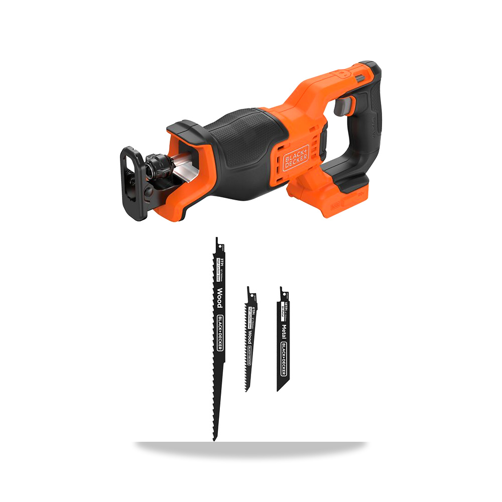 صورة منتج منشار ترددي (منشار سيف) بدون فحمات (Brushless) لاسلكي 20 فولت بلاك آند ديكر (Black+Decker) موديل BLRS78B - كود الصنف reemco-2027-1140412 - ماركة يباع من خلال reemco - توريد وتصوير حصري لشركة ريمكو القابضة السعودية