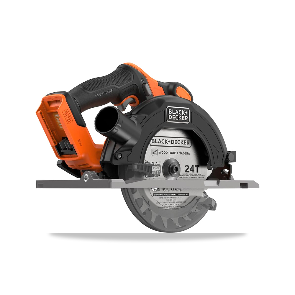 صورة منتج منشار دائري كهربائي بدون فحمات (Brushless) لاسلكي 20 فولت 2 بوصة بلاك آند ديكر (Black+Decker) موديل BLCS78B - كود الصنف reemco-2027-1140418 - ماركة يباع من خلال reemco - توريد وتصوير حصري لشركة ريمكو القابضة السعودية