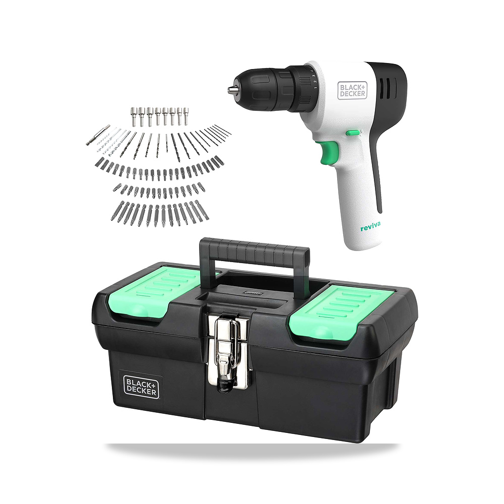 صورة منتج مثقاب دريل لاسلكي 12 فولت 7.7 بوصة 15.7 بوصة بلاك آند ديكر (Black+Decker) موديل REVCDD12CASTB - كود الصنف reemco-2027-1140455 - ماركة يباع من خلال reemco - توريد وتصوير حصري لشركة ريمكو القابضة السعودية