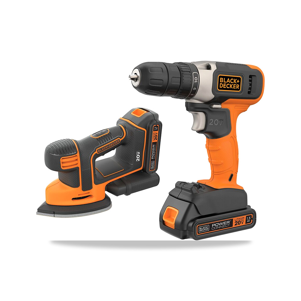 صورة منتج مثقاب دريل لاسلكي بطارية شاحن 20 فولت بلاك آند ديكر (Black+Decker) موديل BD2KIT702DS – 11.0 بوصة – 7.0 بوصة - كود الصنف reemco-2027-1140575 - ماركة يباع من خلال reemco - توريد وتصوير حصري لشركة ريمكو القابضة السعودية
