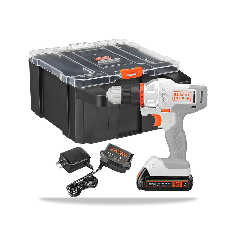 صورة منتج مثقاب دريل لاسلكي بطارية شاحن 20 فولت 5.9 بوصة 11.6 بوصة بلاك آند ديكر (Black+Decker) موديل BDCDMT120WCSTFF - كود الصنف reemco-2027-1140652 - ماركة يباع من خلال reemco - توريد وتصوير حصري لشركة ريمكو القابضة السعودية
