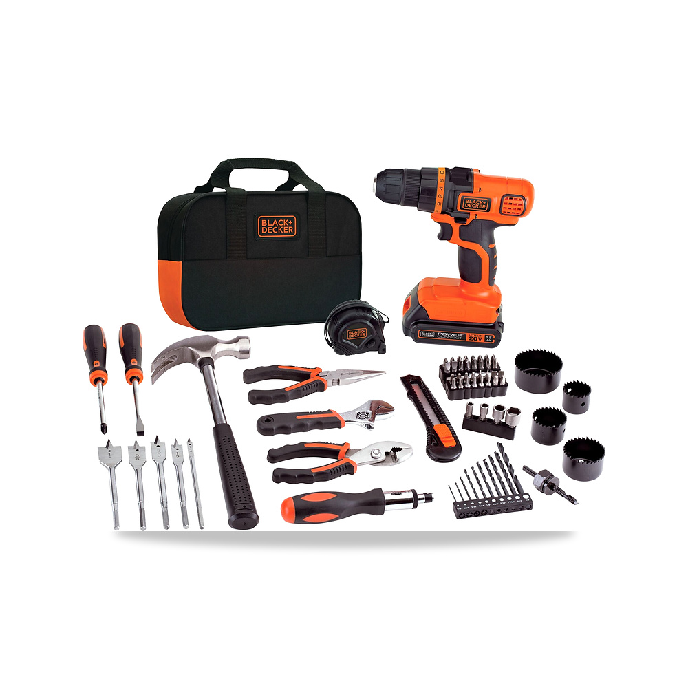 صورة منتج مثقاب دريل لاسلكي بطارية شاحن 20 فولت بلاك آند ديكر (Black+Decker) موديل LDX120PK – 3/8 بوصة – 19.4 بوصة - كود الصنف reemco-2027-1140678 - ماركة يباع من خلال reemco - توريد وتصوير حصري لشركة ريمكو القابضة السعودية
