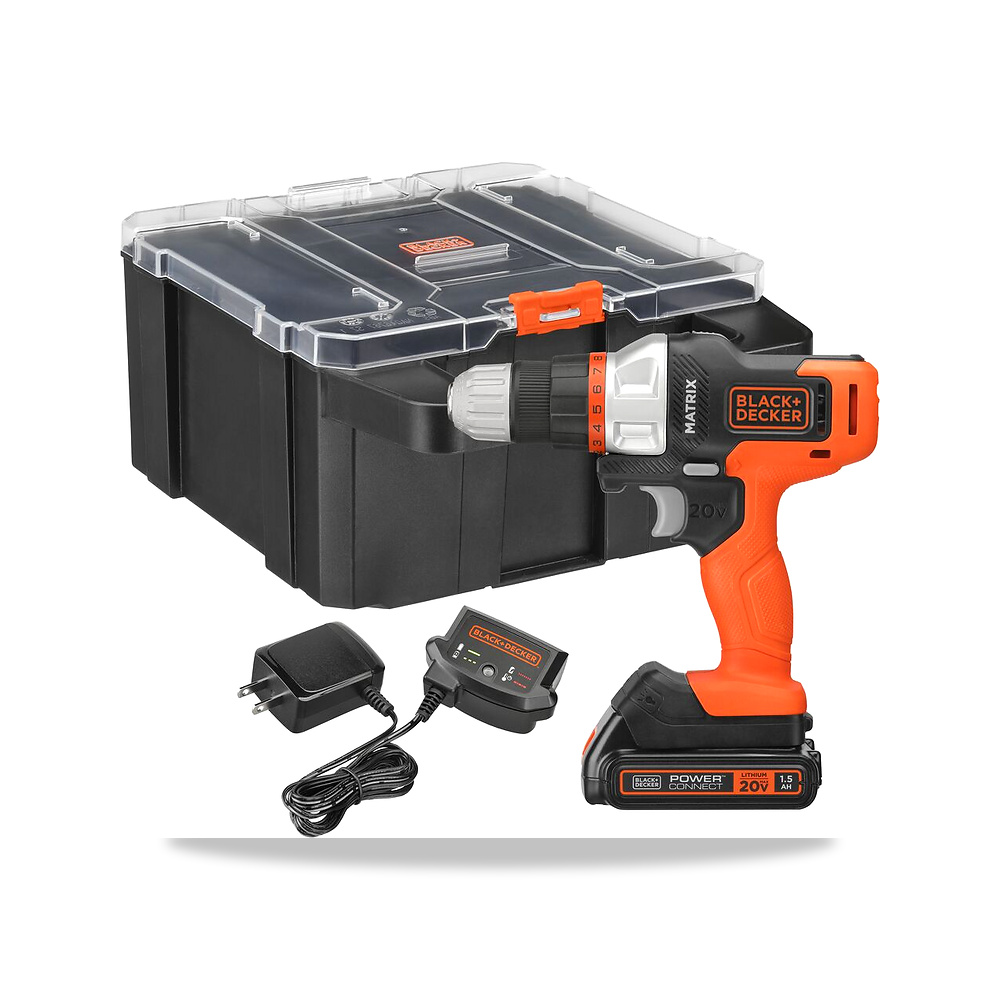 صورة منتج مثقاب دريل لاسلكي بطارية شاحن 20 فولت 5.9 بوصة بلاك آند ديكر (Black+Decker) موديل BDCDMT120CSTFF - كود الصنف reemco-2027-1140718 - ماركة يباع من خلال reemco - توريد وتصوير حصري لشركة ريمكو القابضة السعودية