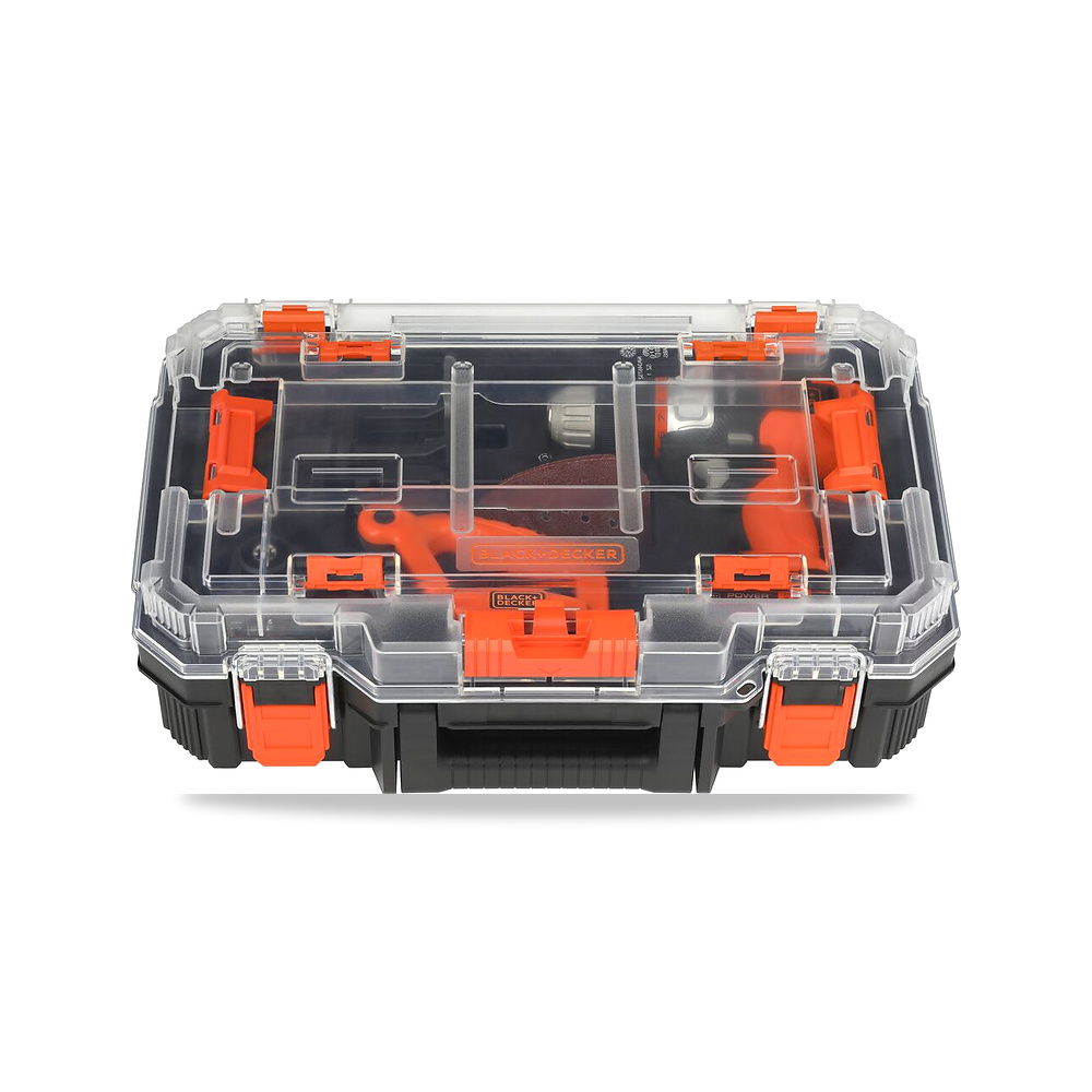 صورة منتج مثقاب دريل لاسلكي بطارية شاحن 20 فولت بلاك آند ديكر (Black+Decker) موديل BDCDMT1204KITC1 - كود الصنف reemco-2027-1140745 - ماركة يباع من خلال reemco - توريد وتصوير حصري لشركة ريمكو القابضة السعودية