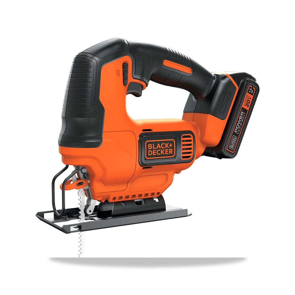 صورة منتج منشار ترددي أركت لاسلكي بطارية 20 فولت بلاك آند ديكر (Black+Decker) موديل BDCJS20C - كود الصنف reemco-2027-1140769 - ماركة يباع من خلال reemco - توريد وتصوير حصري لشركة ريمكو القابضة السعودية