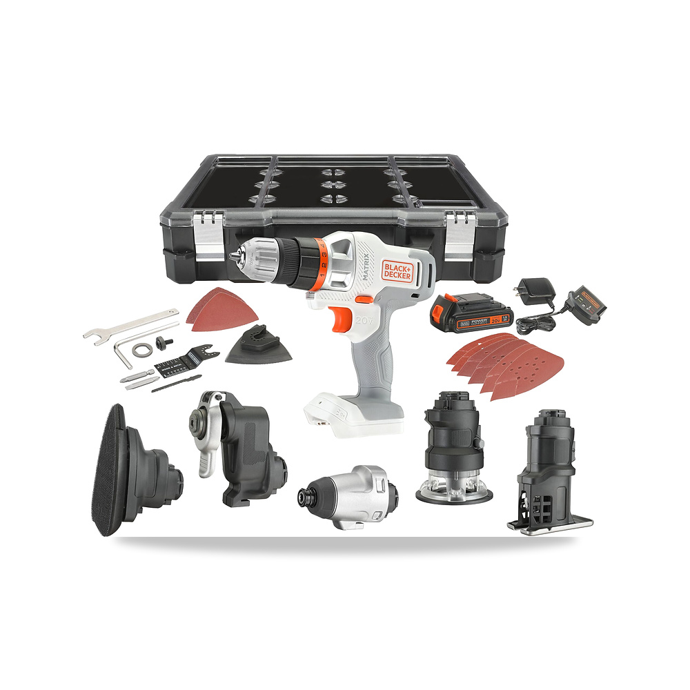 صورة منتج مثقاب دريل لاسلكي بطارية شاحن 20 فولت بلاك آند ديكر (Black+Decker) موديل BDCDMT1206KITWC - كود الصنف reemco-2027-1140770 - ماركة يباع من خلال reemco - توريد وتصوير حصري لشركة ريمكو القابضة السعودية
