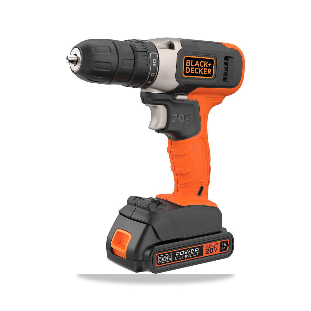 صورة منتج مثقاب دريل لاسلكي بطارية شاحن 20 فولت بلاك آند ديكر (Black+Decker) موديل BCD702C1 – 3/8 بوصة – 10.9 بوصة - كود الصنف reemco-2027-1140773 - ماركة يباع من خلال reemco - توريد وتصوير حصري لشركة ريمكو القابضة السعودية