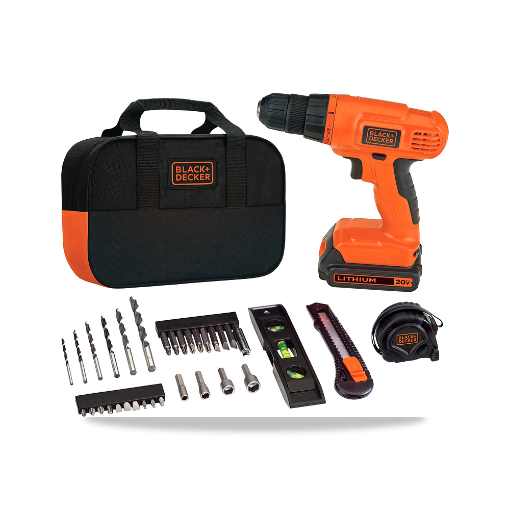 صورة منتج مثقاب دريل لاسلكي بطارية شاحن 20 فولت بلاك آند ديكر (Black+Decker) موديل BDCD120VA - كود الصنف reemco-2027-1140864 - ماركة يباع من خلال reemco - توريد وتصوير حصري لشركة ريمكو القابضة السعودية