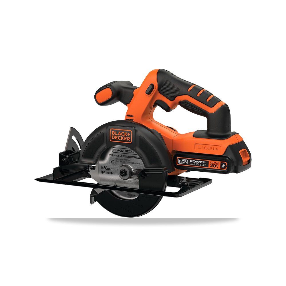 صورة منتج منشار دائري كهربائي لاسلكي بطارية 20 فولت 2 بوصة 12 بوصة بلاك آند ديكر (Black+Decker) موديل BDCCS20C - كود الصنف reemco-2027-1140865 - ماركة يباع من خلال reemco - توريد وتصوير حصري لشركة ريمكو القابضة السعودية