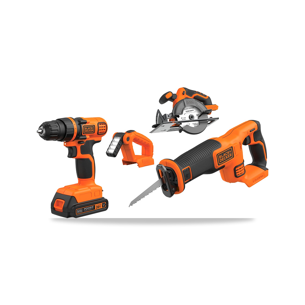 صورة منتج منشار ترددي (منشار سيف) لاسلكي بطارية 20 فولت بلاك آند ديكر (Black+Decker) موديل BD4KITCDCRL - كود الصنف reemco-2027-1140871 - ماركة يباع من خلال reemco - توريد وتصوير حصري لشركة ريمكو القابضة السعودية