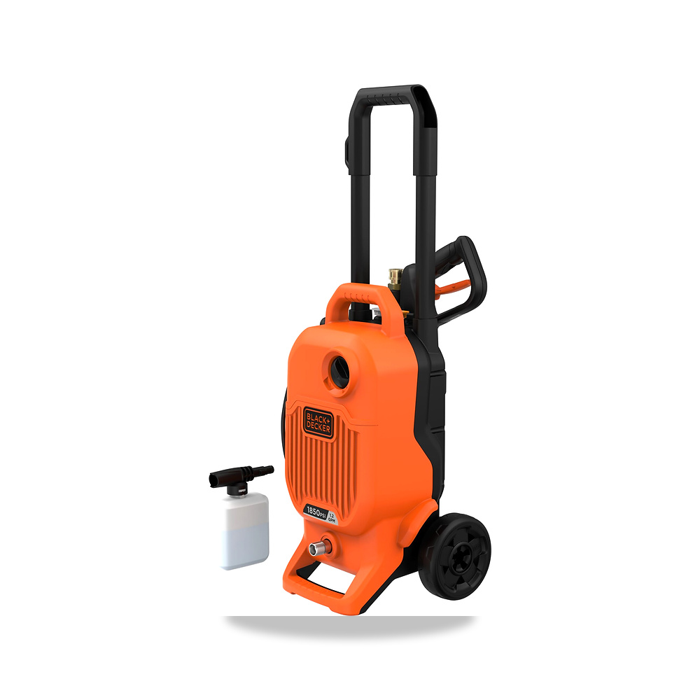 مضخة وملحق غسيل بالضغط العالي كهربائي وردة وحلقة تثبيت 850 PSI بلاك آند موديل BEPW1850