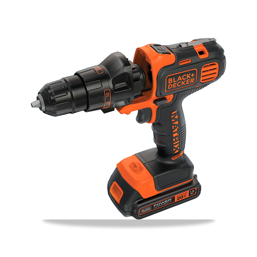 صورة منتج مثقاب دريل لاسلكي بطارية شاحن 20 فولت بلاك آند ديكر (Black+Decker) موديل BDCDMT120C - كود الصنف reemco-2027-1141054 - ماركة يباع من خلال reemco - توريد وتصوير حصري لشركة ريمكو القابضة السعودية