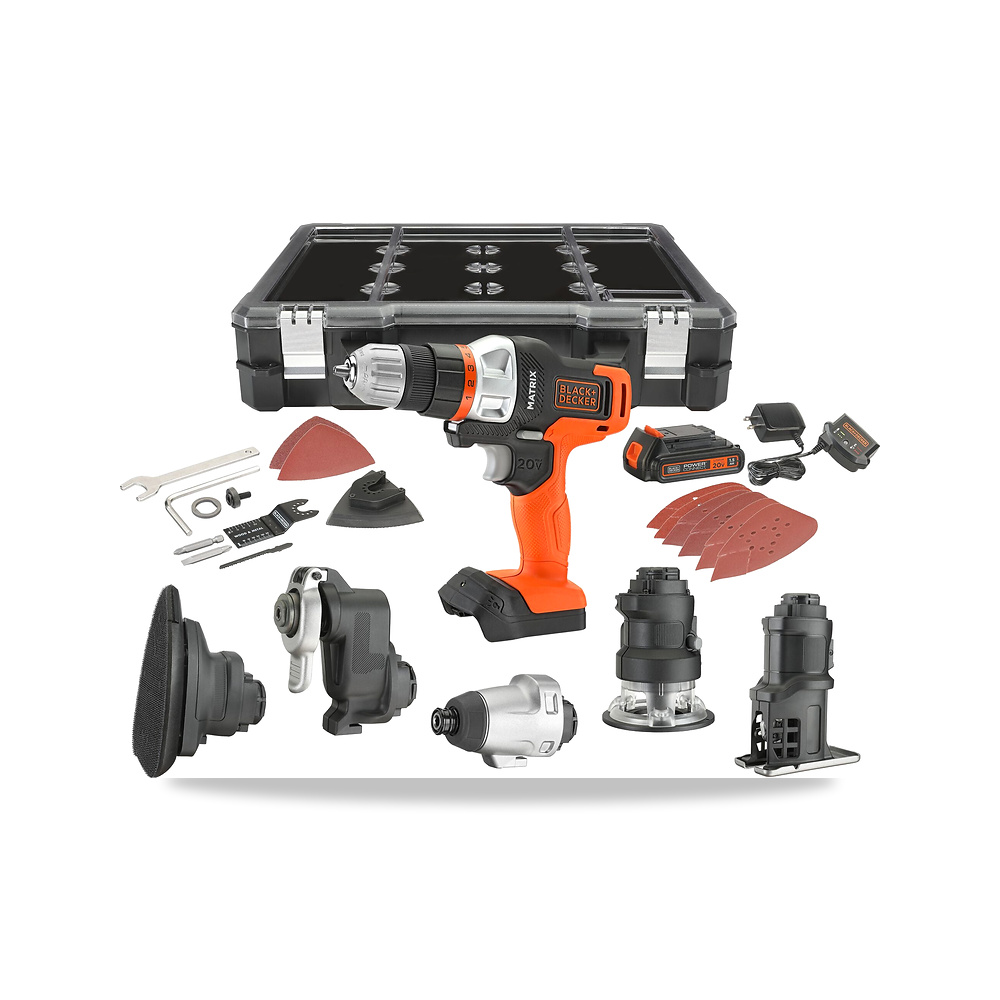 صورة منتج مثقاب دريل لاسلكي بطارية شاحن 20 فولت بلاك آند ديكر (Black+Decker) موديل BDCDMT1206KITC - كود الصنف reemco-2027-1141055 - ماركة يباع من خلال reemco - توريد وتصوير حصري لشركة ريمكو القابضة السعودية