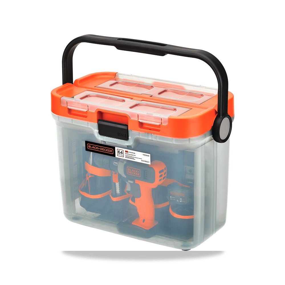 صورة منتج مثقاب دريل لاسلكي بطارية شاحن 20 فولت بلاك آند ديكر (Black+Decker) موديل BCKSB62C1 - كود الصنف reemco-2027-1141077 - ماركة يباع من خلال reemco - توريد وتصوير حصري لشركة ريمكو القابضة السعودية