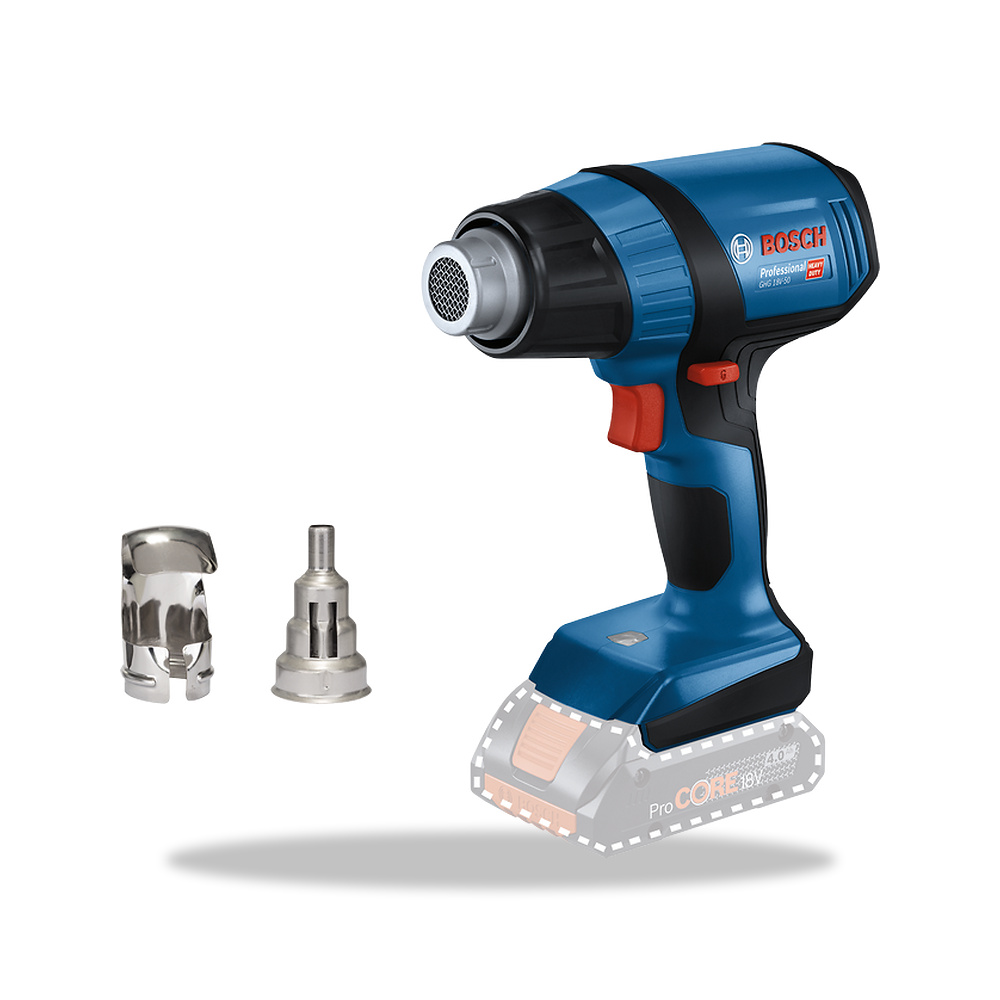 صورة منتج مسدس هواء ساخن حراري لاسلكي 18 فولت 18.0 فولت بوش بروفيشنال (Bosch Professional) موديل PRO GHG 18V-50 - كود الصنف reemco-2027-1141268 - ماركة يباع من خلال reemco - توريد وتصوير حصري لشركة ريمكو القابضة السعودية