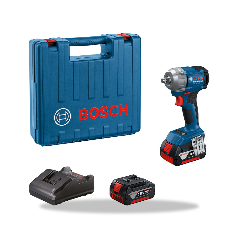 صورة منتج مفتاح ربط صدمي (Impact Wrench) لاسلكي 18 فولت 18.0 فولت بوش بروفيشنال (Bosch Professional) موديل PRO GDS 18V-350 - كود الصنف reemco-2027-1141316 - ماركة يباع من خلال reemco - توريد وتصوير حصري لشركة ريمكو القابضة السعودية