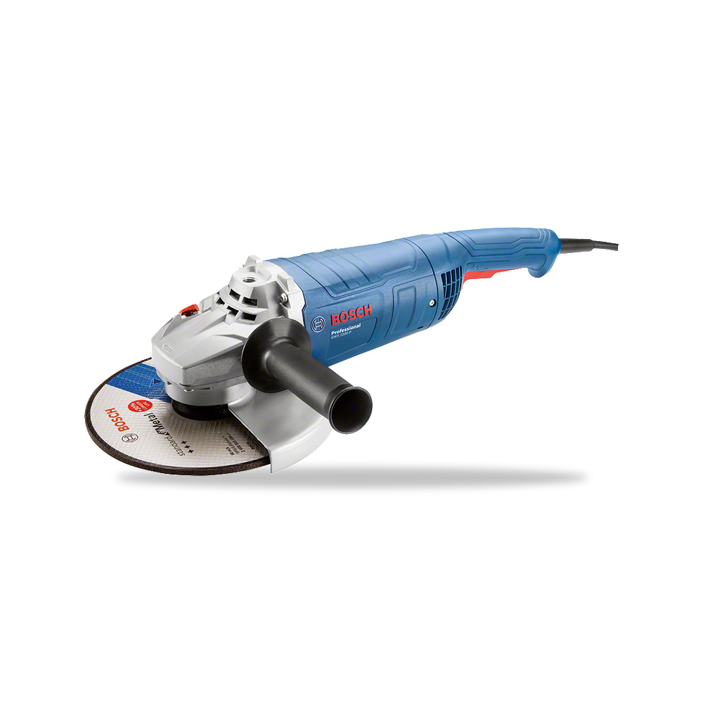 صورة منتج صاروخ جلخ وقص زاوية 110 فولت 2200 واط 230 مم بوش بروفيشنال (Bosch Professional) موديل PRO GWS 2200 P - كود الصنف reemco-2027-1141372 - ماركة يباع من خلال reemco - توريد وتصوير حصري لشركة ريمكو القابضة السعودية