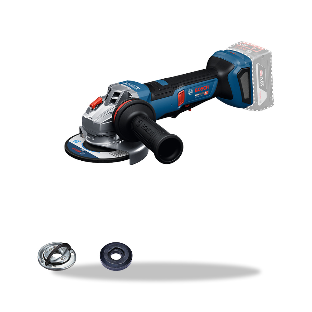 صورة منتج صاروخ جلخ وقص زاوية 18.0 فولت 125 مم بوش بروفيشنال (Bosch Professional) موديل PRO GWS18V-11PS - كود الصنف reemco-2027-1141378 - ماركة يباع من خلال reemco - توريد وتصوير حصري لشركة ريمكو القابضة السعودية