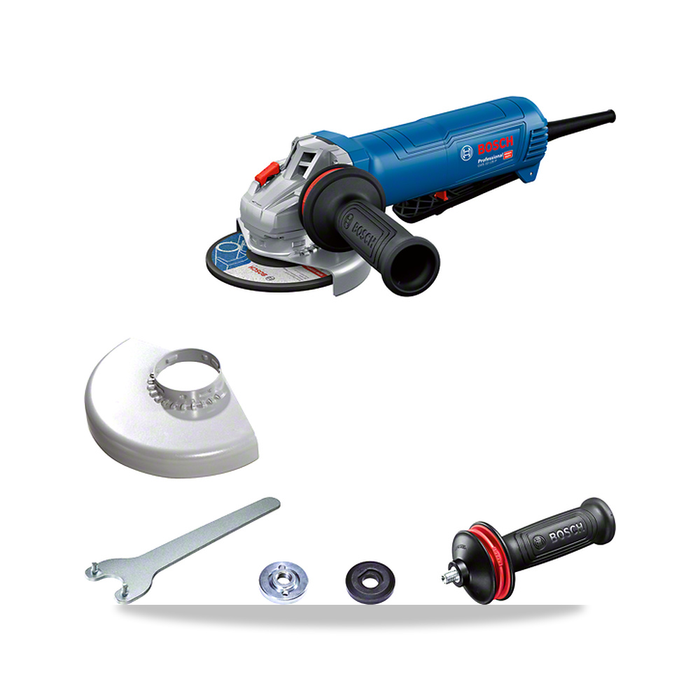 صورة منتج صاروخ جلخ وقص زاوية 1200 واط 630 واط 125 مم بوش بروفيشنال (Bosch Professional) موديل PRO GWS 12-125 P - كود الصنف reemco-2027-1141412 - ماركة يباع من خلال reemco - توريد وتصوير حصري لشركة ريمكو القابضة السعودية