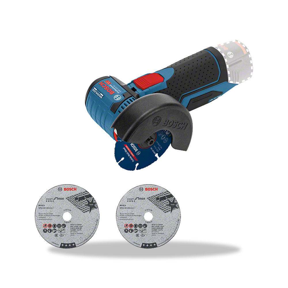 صورة منتج صاروخ جلخ وقص زاوية لاسلكي 12 فولت 12.0 فولت 76 مم بوش بروفيشنال (Bosch Professional) موديل PRO GWS 12V-76 - كود الصنف reemco-2027-1141434 - ماركة يباع من خلال reemco - توريد وتصوير حصري لشركة ريمكو القابضة السعودية