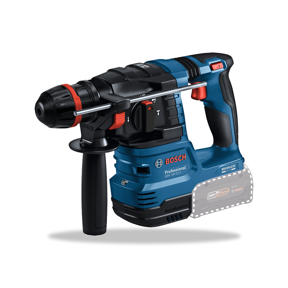 صورة منتج مثقاب دريل مطرقي دوار (هيلتي) لاسلكي 18 فولت 18.0 فولت بوش بروفيشنال (Bosch Professional) موديل PRO GBH 18V-22 X - كود الصنف reemco-2027-1141464 - ماركة يباع من خلال reemco - توريد وتصوير حصري لشركة ريمكو القابضة السعودية