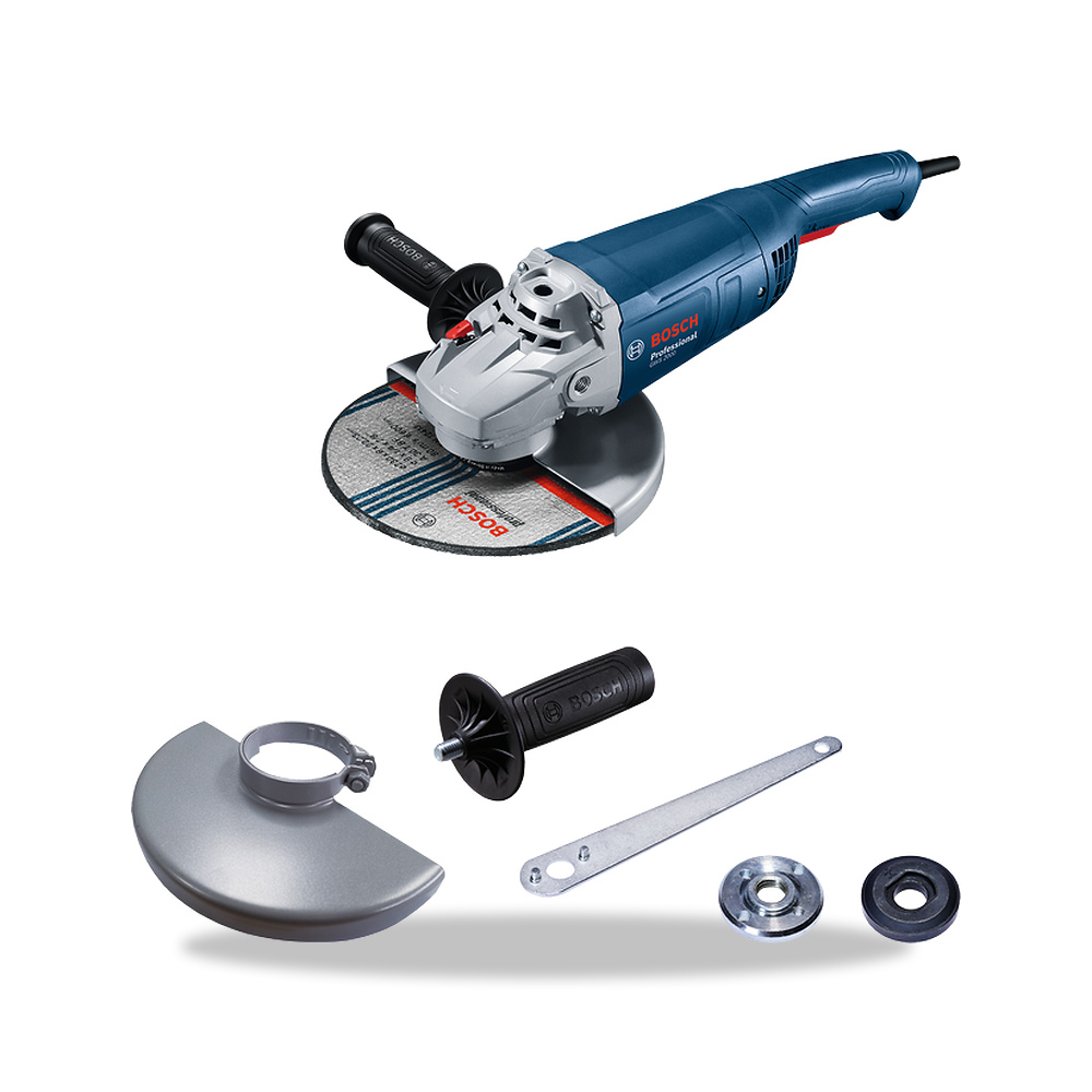 صورة منتج صاروخ جلخ وقص زاوية 230 فولت 2000 واط 230 مم بوش بروفيشنال (Bosch Professional) موديل PRO GWS 2000 - كود الصنف reemco-2027-1141553 - ماركة يباع من خلال reemco - توريد وتصوير حصري لشركة ريمكو القابضة السعودية