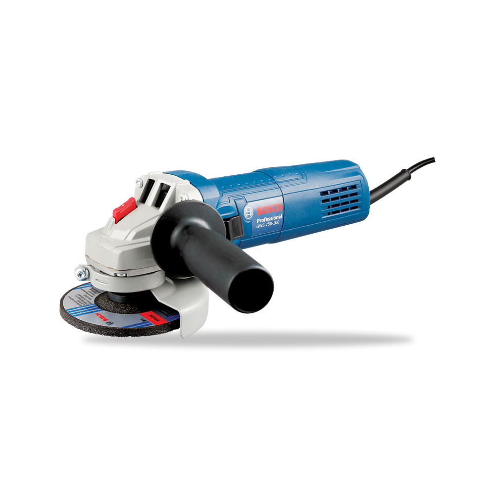 صورة منتج صاروخ جلخ وقص زاوية محرك كهربائي مقبض يد 750 واط 115 مم بوش بروفيشنال (Bosch Professional) موديل PRO GWS 750-115 - كود الصنف reemco-2027-1141621 - ماركة يباع من خلال reemco - توريد وتصوير حصري لشركة ريمكو القابضة السعودية