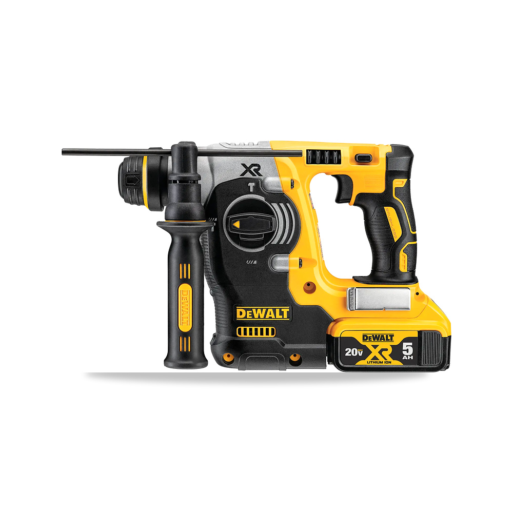 صورة منتج مثقاب دريل مطرقي دوار (هيلتي) بدون فحمات (Brushless) مطرقة وشاكوش 18 فولت 5 أمبير ساعة 24 مم ديوالت (DeWalt) - كود الصنف reemco-2027-1150993 - ماركة يباع من خلال reemco - توريد وتصوير حصري لشركة ريمكو القابضة السعودية