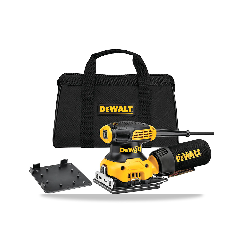 صورة منتج ماكينة صنفرة ترددية مدارية محرك كهربائي 230 واط 2.3 أمبير 4 بوصة ديوالت (DeWalt) – الطول 24.13-cm – العرض 18.42-cm - كود الصنف reemco-2027-1151007 - ماركة يباع من خلال reemco - توريد وتصوير حصري لشركة ريمكو القابضة السعودية