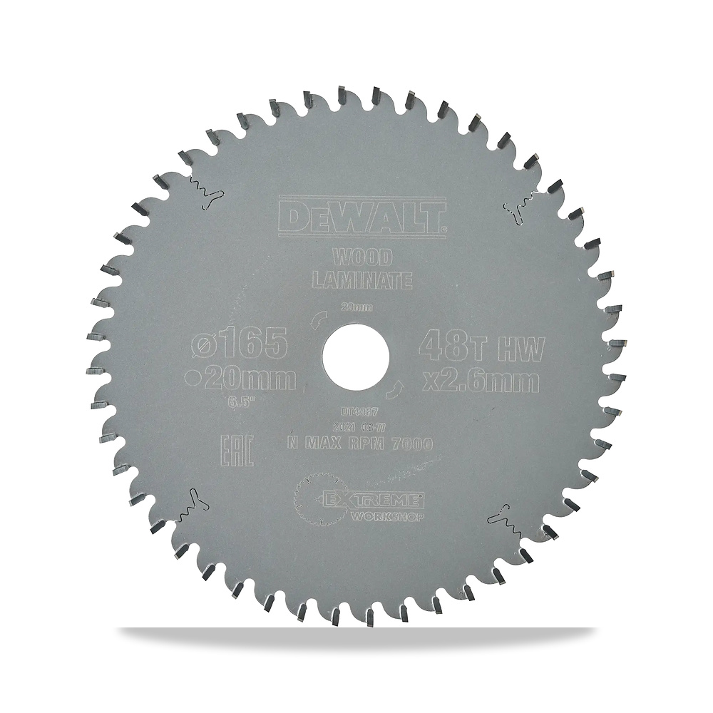 صورة منتج منشار دائري كهربائي محمول شفرة وسلاح قطع 165 مم 20 مم ديوالت (DeWalt) – نوع الخامة Tungsten Carbide – نوع الخامة Carbide - كود الصنف reemco-2027-1151175 - ماركة يباع من خلال reemco - توريد وتصوير حصري لشركة ريمكو القابضة السعودية