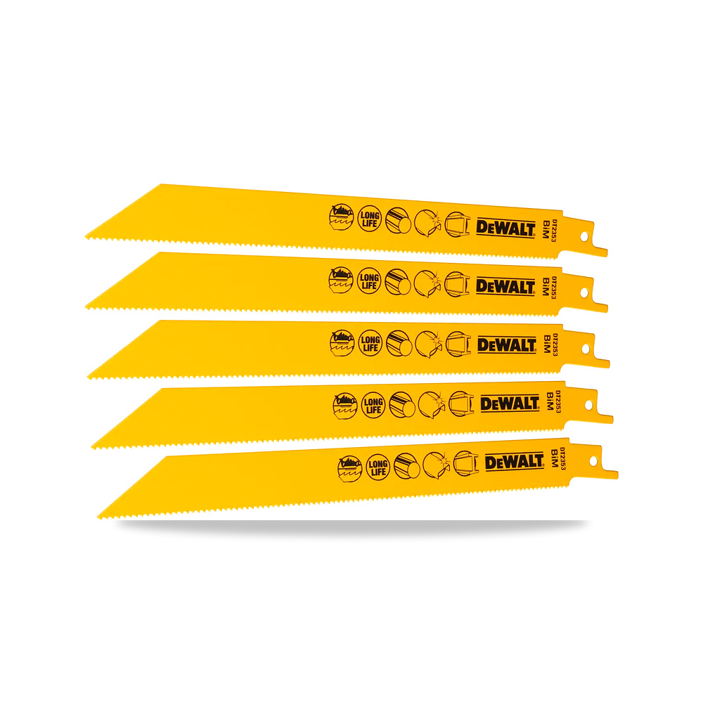 صورة منتج منشار ترددي (منشار سيف) شفرة وسلاح قطع خشب 203 مم ديوالت (DeWalt) – نوع الخامة Bi-Metal – الطول 515.62-cm – Individual or Set Set - كود الصنف reemco-2027-1151288 - ماركة يباع من خلال reemco - توريد وتصوير حصري لشركة ريمكو القابضة السعودية
