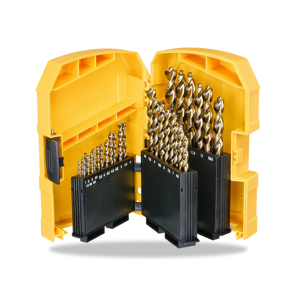 صورة منتج ريشة وبنطة ثقب ذهبي ديوالت (DeWalt) – التشطيب السطحي Gold Ferrous Oxide – نوع الخامة HSS-G - كود الصنف reemco-2027-1151418 - ماركة يباع من خلال reemco - توريد وتصوير حصري لشركة ريمكو القابضة السعودية