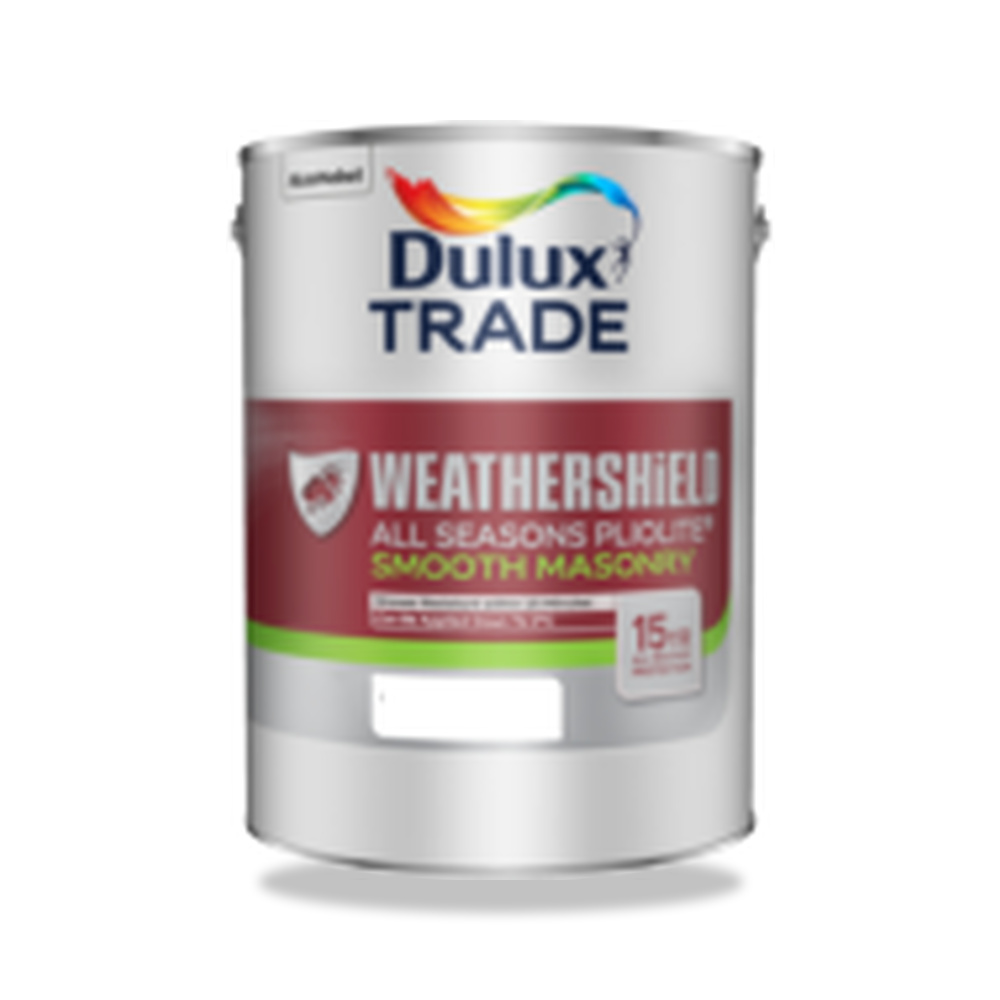 صورة منتج دهان خارجي مقاوم للعوامل الجوية للواجهات دولوكس (Dulux) موديل DULUX-TRADE-WEATHERSHIELD-ALL-SEASONS-PLIOLITE-SMOOTH-MASO - كود الصنف reemco-2027-1151967 - ماركة يباع من خلال reemco - توريد وتصوير حصري لشركة ريمكو القابضة السعودية