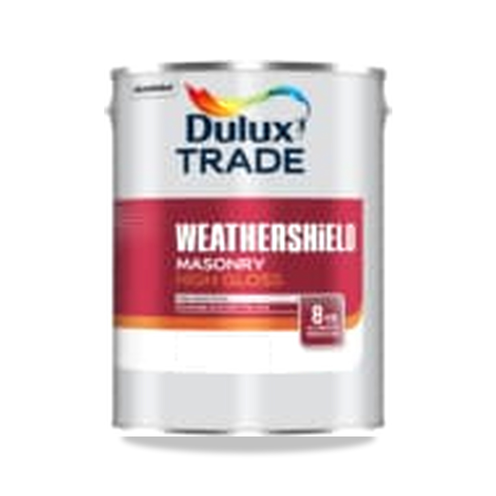 صورة منتج دهان خارجي مقاوم للعوامل الجوية للواجهات دولوكس (Dulux) موديل DULUX-TRADE-WEATHERSHIELD-MASONRY-HIGH-GLOSS - كود الصنف reemco-2027-1151970 - ماركة يباع من خلال reemco - توريد وتصوير حصري لشركة ريمكو القابضة السعودية